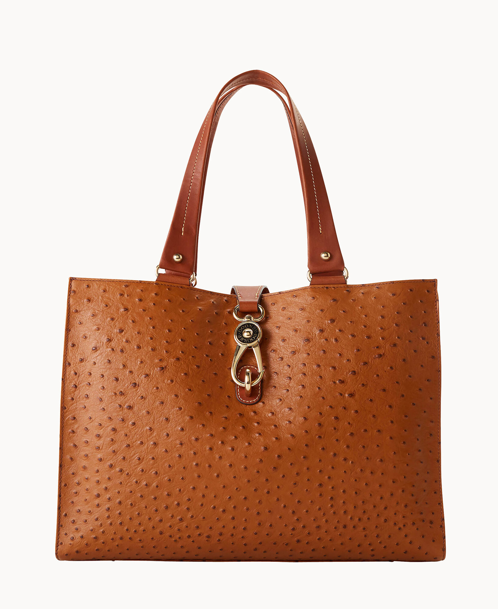 Dooney logo lock tote hot sale