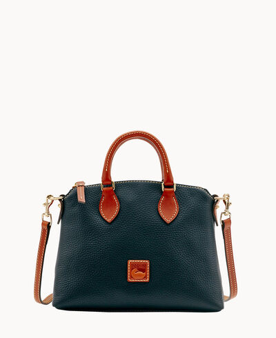 Pebble Grain Crossbody Satchel