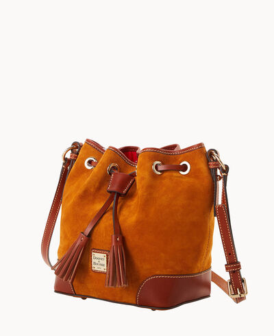 Suede Crossbody Drawstring