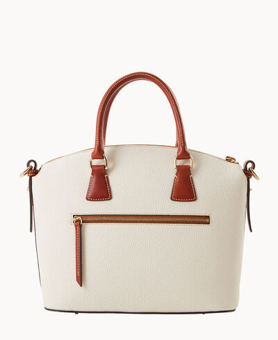 Pebble Grain Domed Satchel