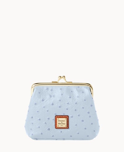 Ostrich Large Frame Purse