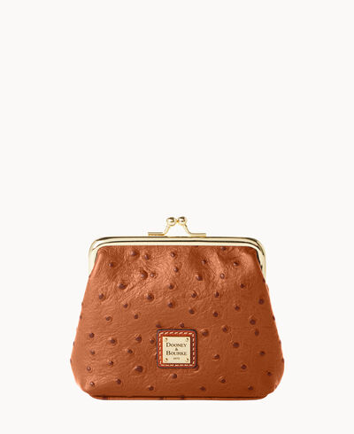 Ostrich Large Frame Purse