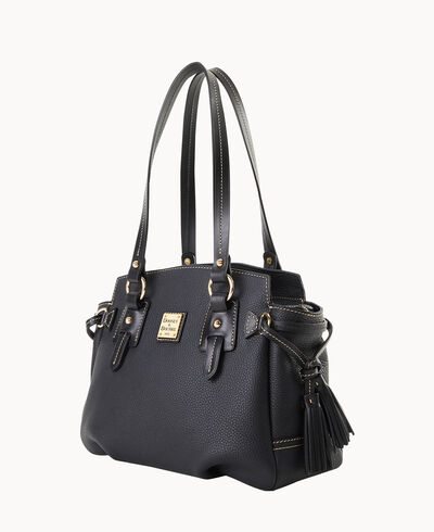 Pebble Grain Small Winged Shopper