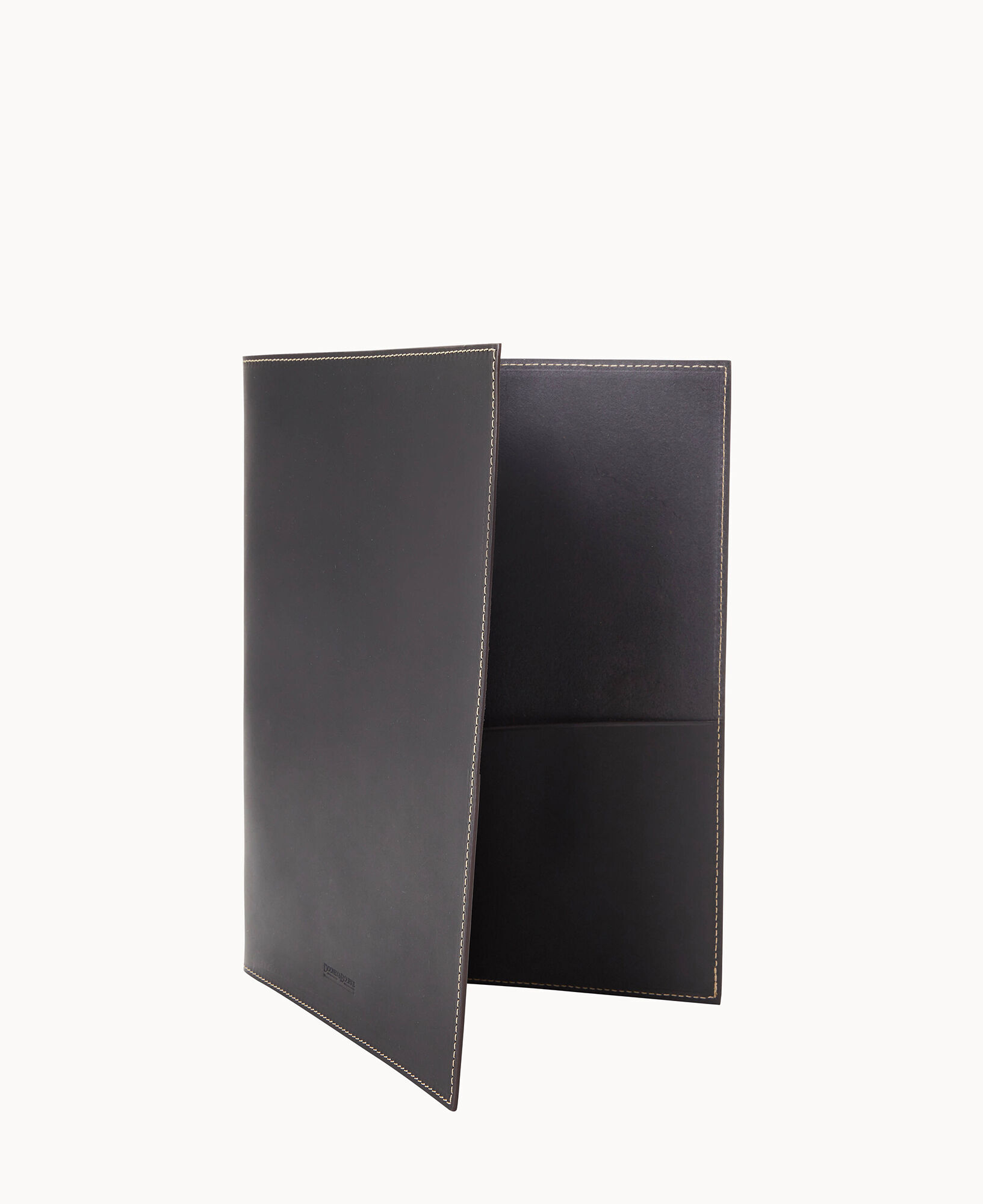 File Holder - Ostrich Leather - Black