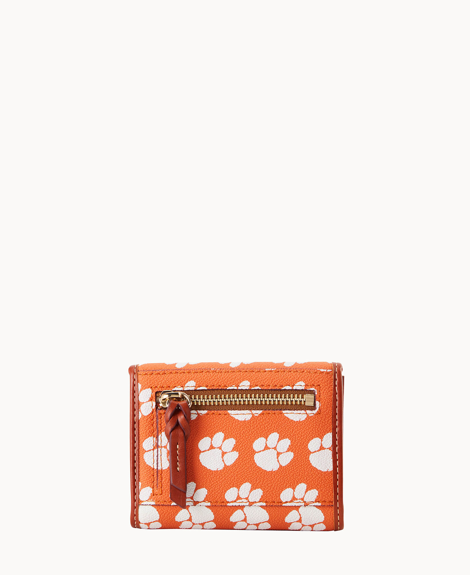Dooney Bourke Collegiate Clemson University Flap Credit Card Wallet
