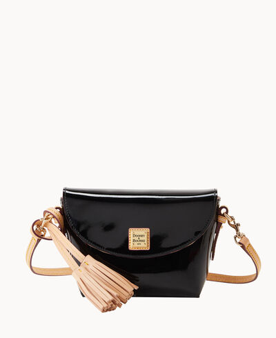 Patent Crossbody Saddle Bag