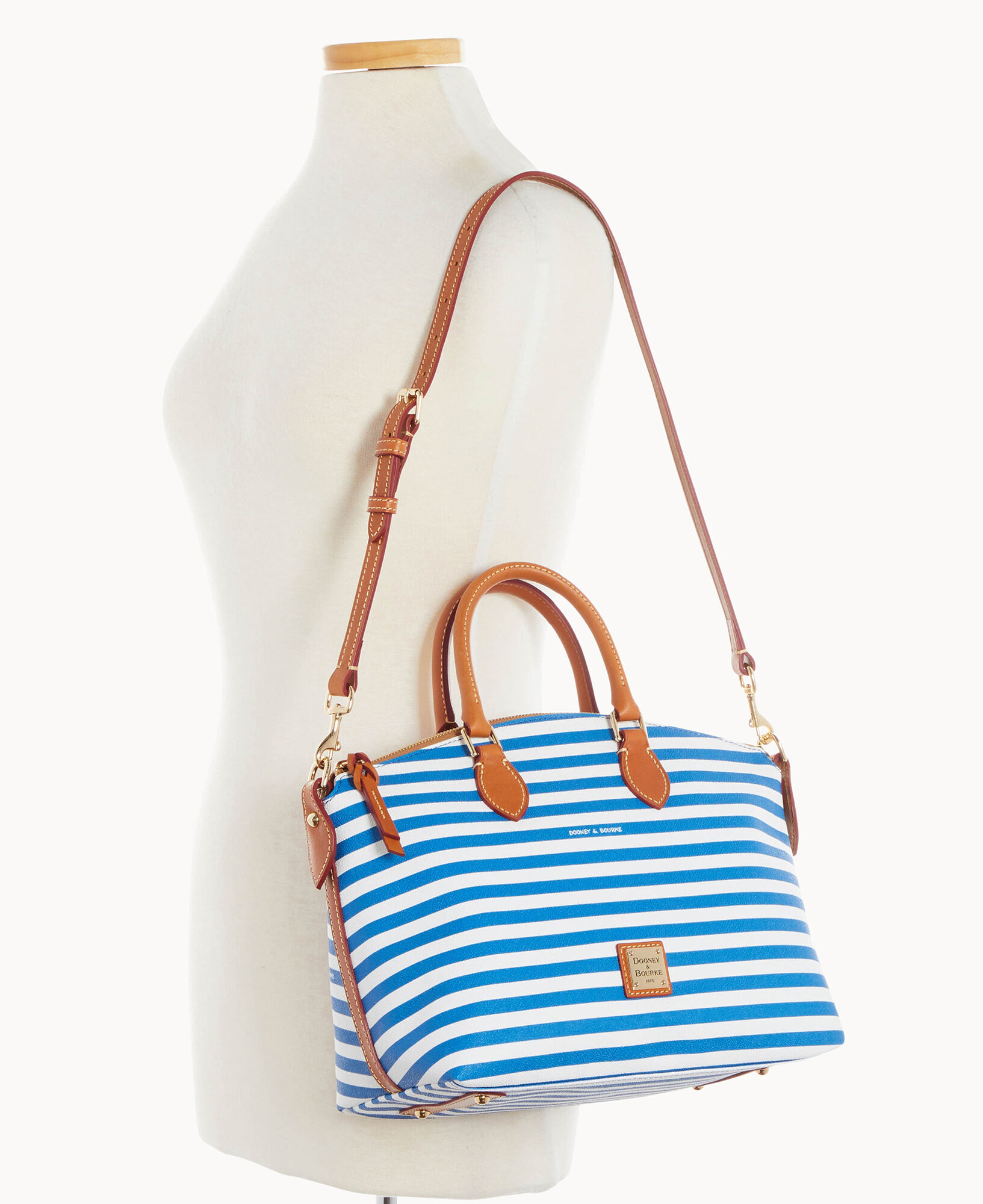 Dooney Bourke Sullivan Coated Cotton Satchel with Med Wristlet