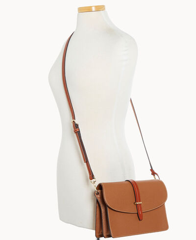 Pebble Grain Flap Crossbody