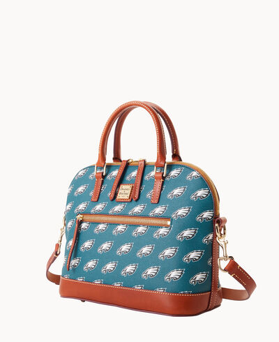 NFL Eagles Domed Zip Satchel