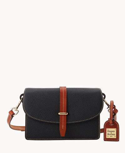 Pebble Grain Small Flap Crossbody