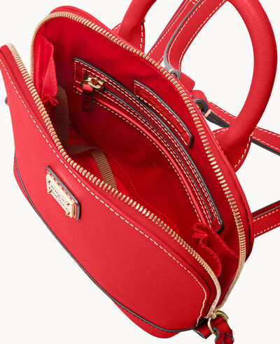 Saffiano Small Zip Pod Backpack
