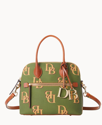 Monogram Domed Satchel