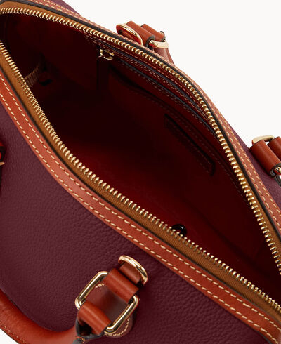 Pebble Grain Barrel Satchel