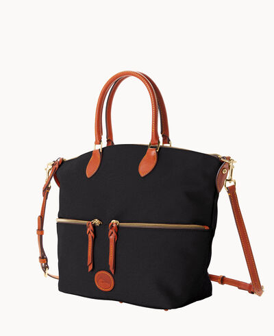 Nylon Large Pocket Satchel