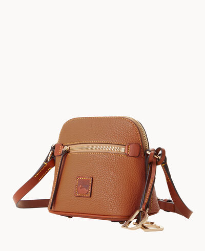 Pebble Grain Mini Domed Crossbody