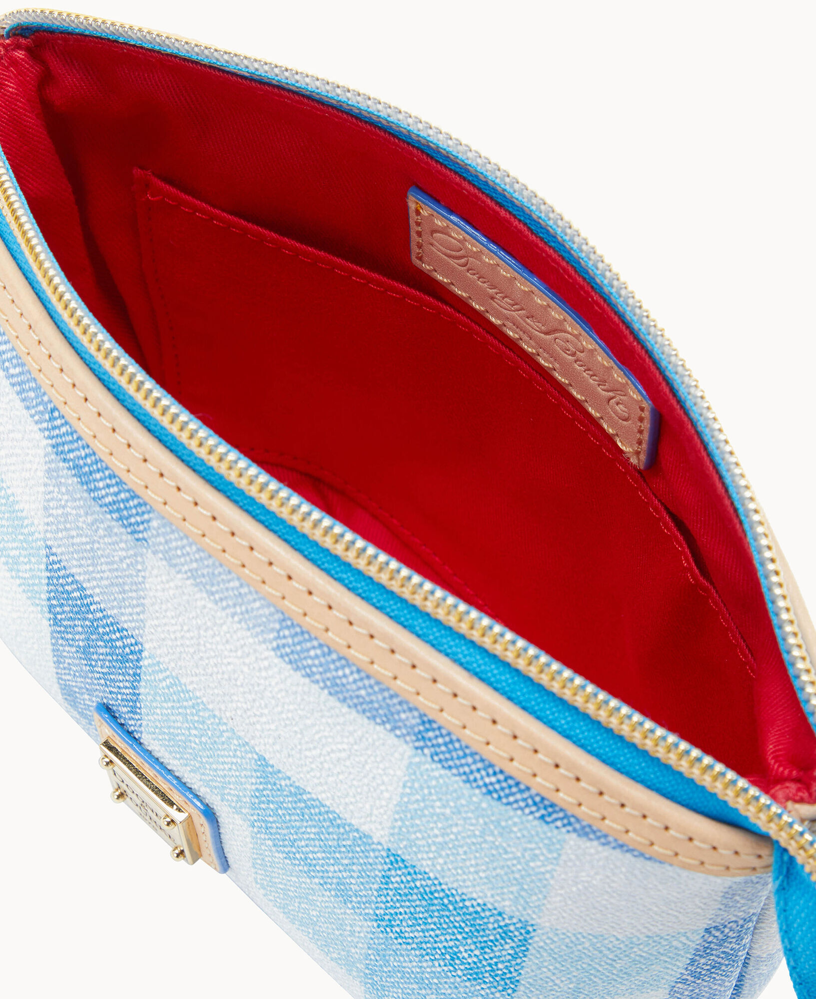 Dooney Bourke Quadretto Check Cosmetic Case
