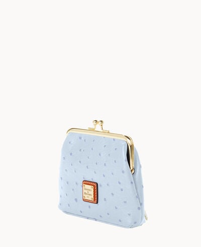 Ostrich Large Frame Purse