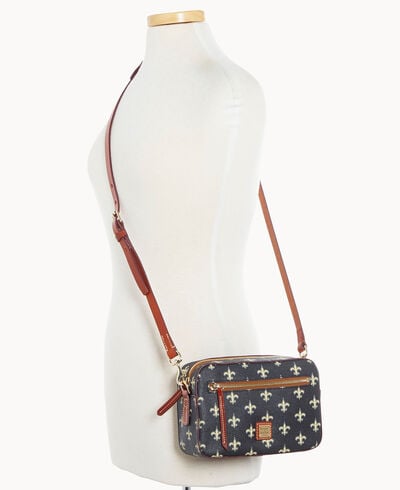 NFL Saints Camera Zip Crossbody