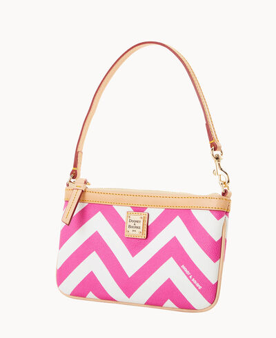 Chevron Large Slim Wristlet