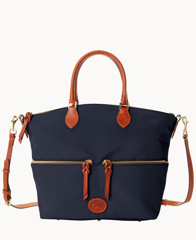 Nylon Large Pocket Satchel