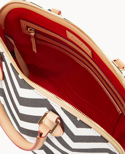 Chevron Zip Zip Satchel