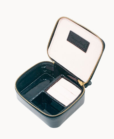 Patent Leather Travel Jewelry Case
