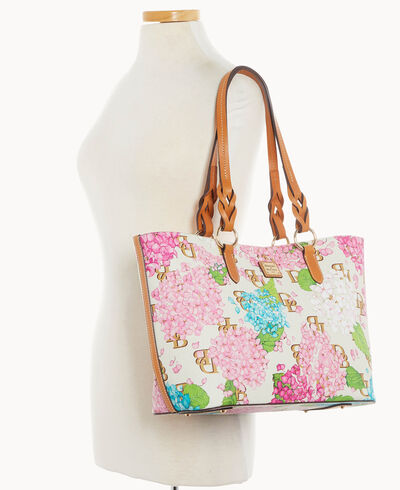 Hydrangea Monogram Nelly Tote
