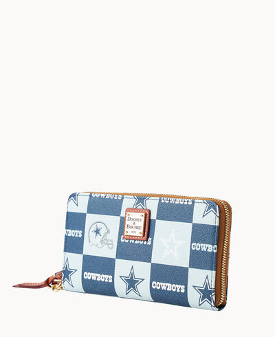 NFL Cowboys Large Zip Around Wristlet