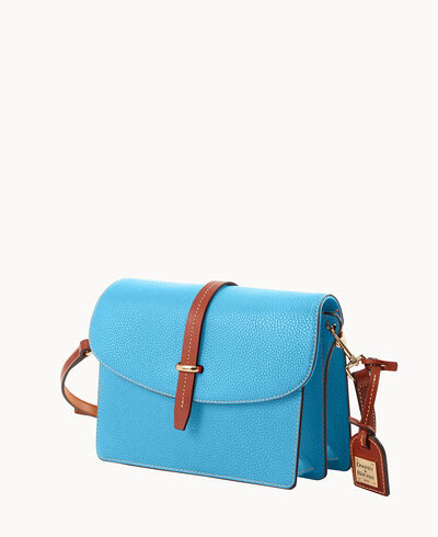 Pebble Grain Flap Crossbody