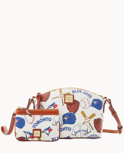 MLB Blue Jays Suki Crossbody Med Wristlet