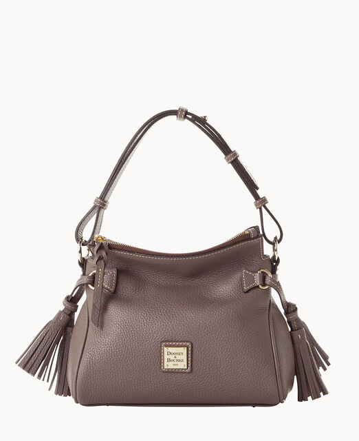 Pebble Grain Tassel Shoulder Bag