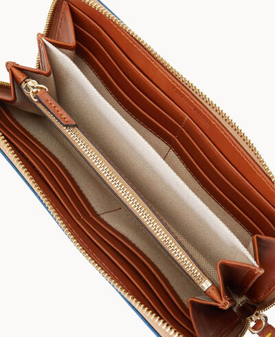Monogram Large Zip Around Wristlet
