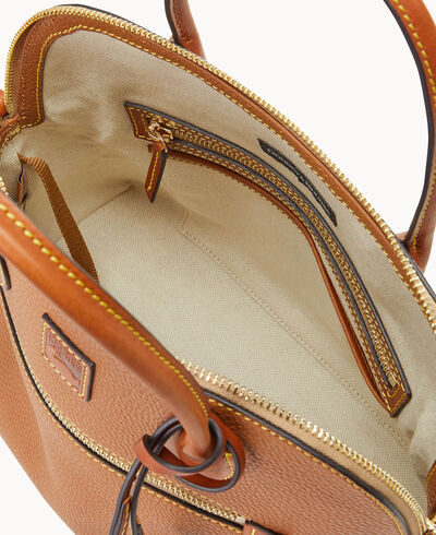 Pebble Grain Large Domed Satchel