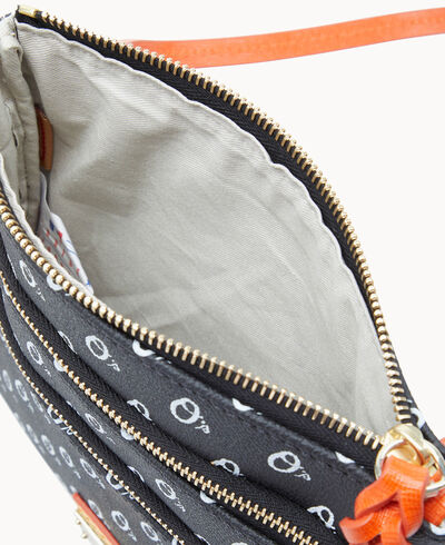 MLB Orioles Triple Zip Crossbody