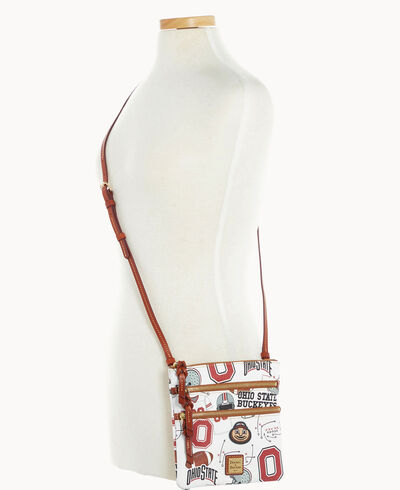 Collegiate Ohio State N S Triple Zip Crossbody
