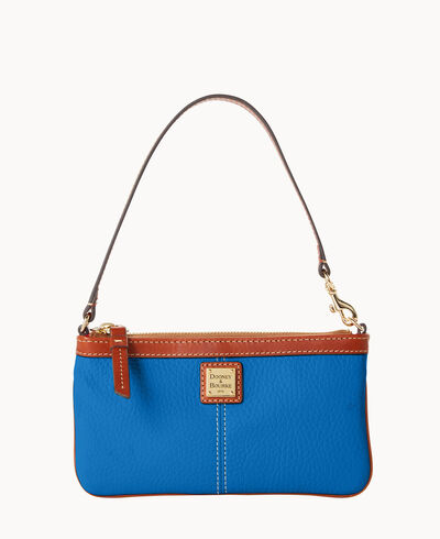 Pebble Grain Large Slim Wristlet
