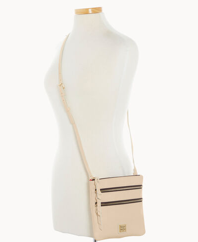 Apollo Leather Triple Zip Crossbody