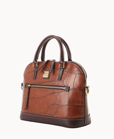 Denison Domed Zip Satchel