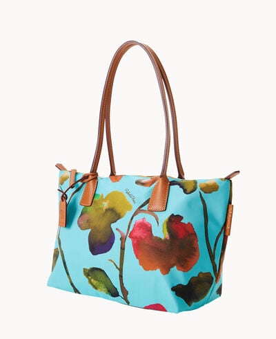 Roberta Pieri Flower Classic Sm Robertina Tote w Long Handle