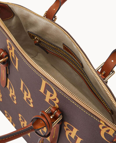 Monogram Domed Satchel