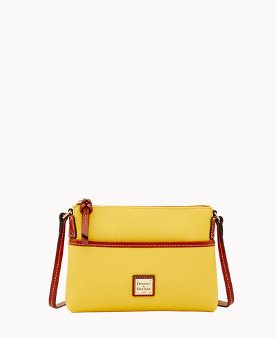Pebble Grain Ginger Crossbody