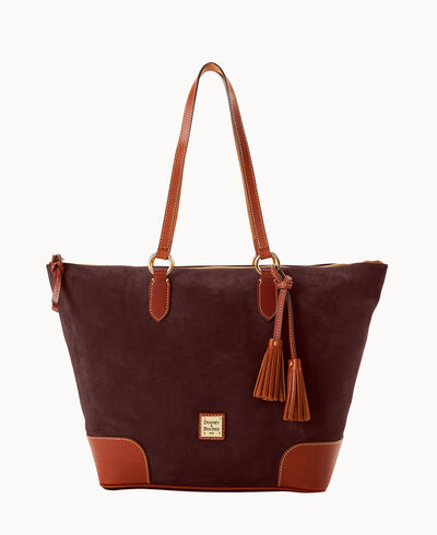 Suede Career Tote