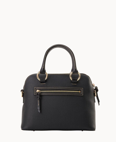 Pebble Grain Domed Satchel