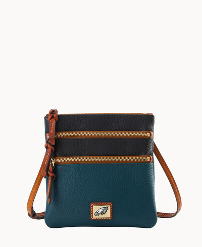 NFL Eagles Triple Zip Crossbody