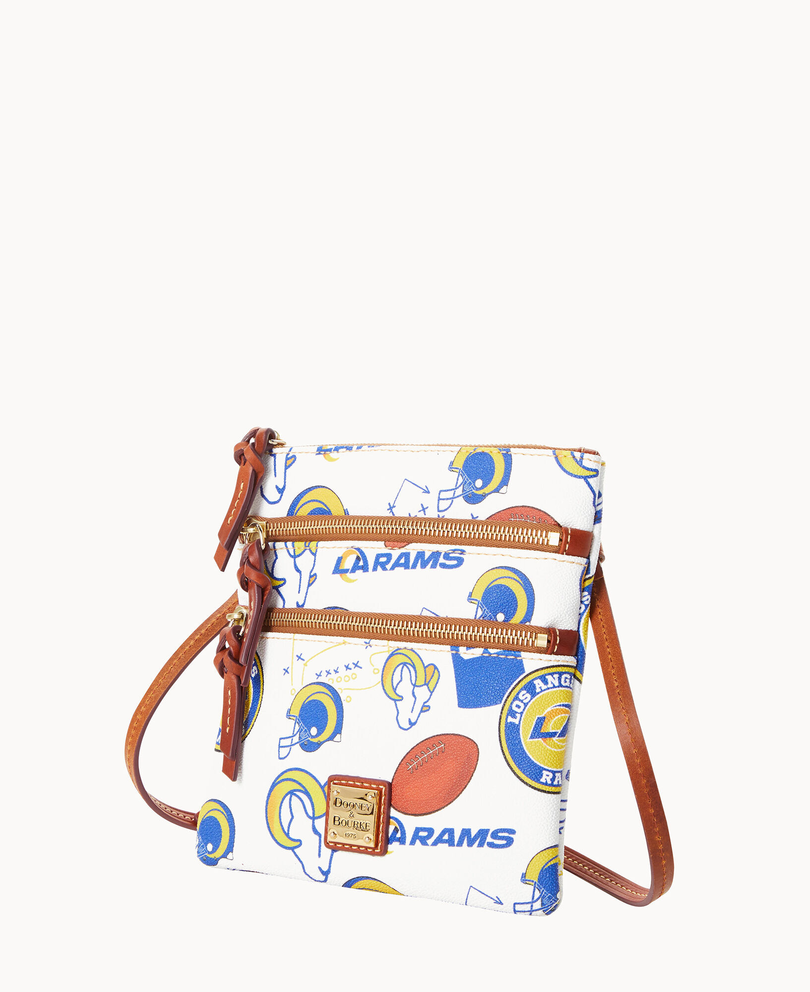 Dooney & Bourke Chicago Cubs Triple Zip Crossbody Purse