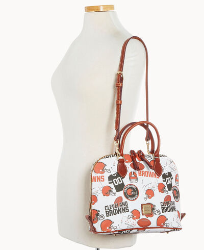 NFL Browns Zip Zip Satchel