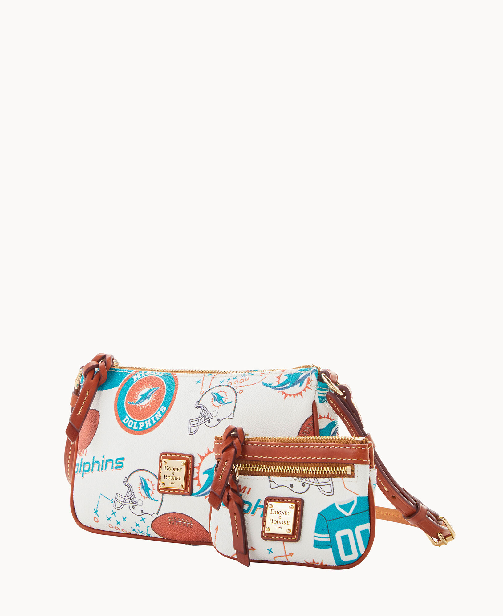 Dooney Bourke NFL Dolphins Lexi Crossbody Sm Coin Case