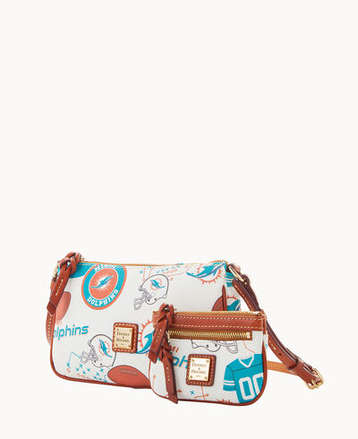 NFL Dolphins Lexi Crossbody Sm Coin Case