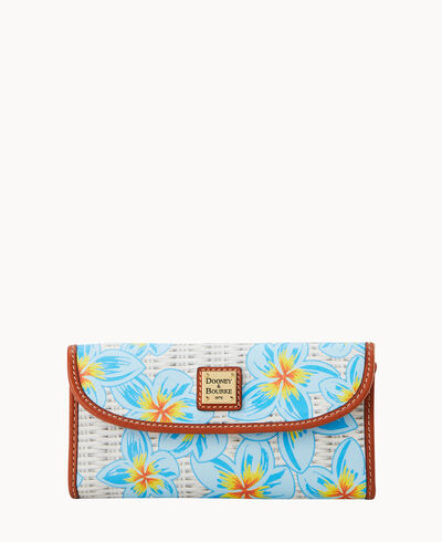 Plumeria Continental Clutch