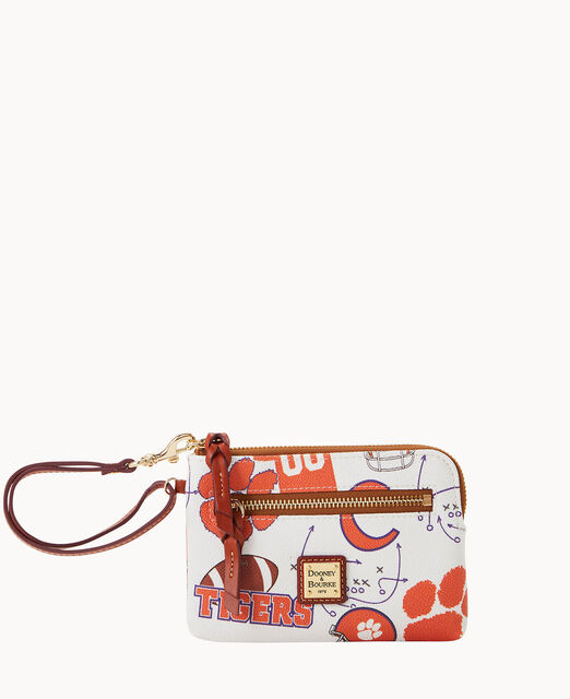 Collegiate Clemson University Zip Around Wristlet